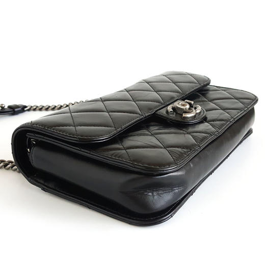 【95新】CHANEL香奈儿黑银油蜡皮孟买链条包单肩包180525AI03 现售价：15000 商品图7