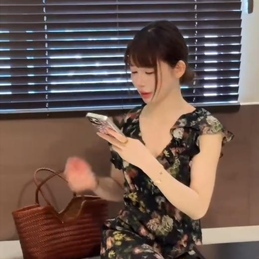 【预售7天】良木礼真丝印花连衣裙（1339） 商品图2