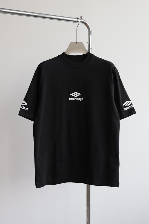 B.L.C.G 三标刺绣 情侣款 宽松圆领短袖T恤 TX499 商品图4