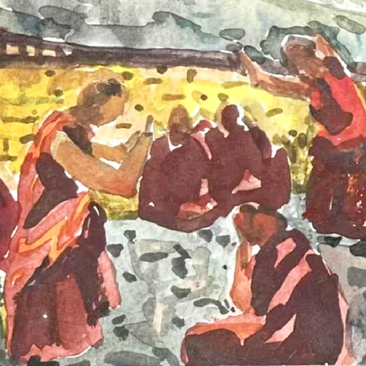 【已蒙收藏】艺术家龚玉展览作品 “辩经”  装饰画 客厅书房 醍醐《高顶澄烟霞》上海个展 商品图1