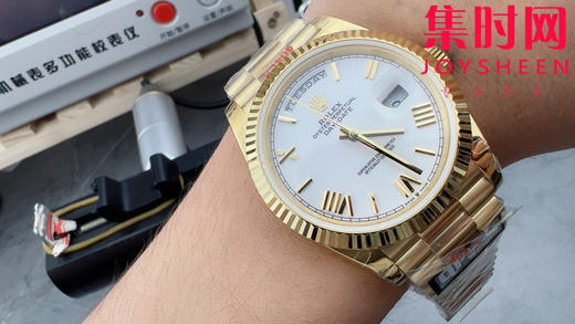 QF配重V5版 重量180克+ 白盘罗马面 劳力士星期日历型系列 日志40mm 男士腕表 商品图8