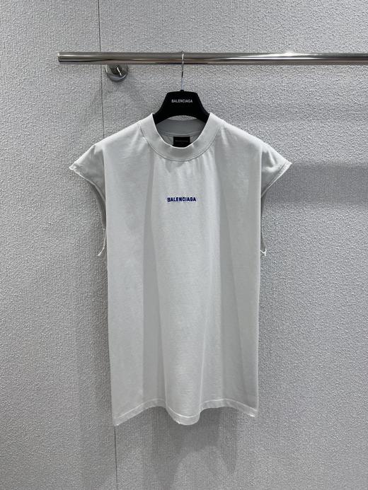 巴黎世家25Ss春夏新款 logo刺绣无袖背心（DQJ） 商品图9