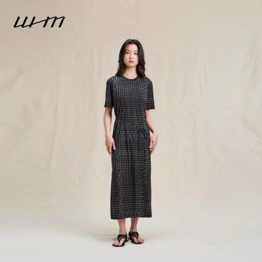 2楼素然光泽针织布印花系带连衣裙吊牌价1650 商品图5