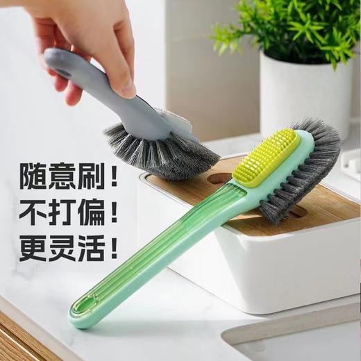 主播推荐 多功能五面鞋刷 麂皮绒面 普通鞋面 通用鞋刷 洗鞋无死角去污刷鞋软毛不伤鞋双刷头 商品图3