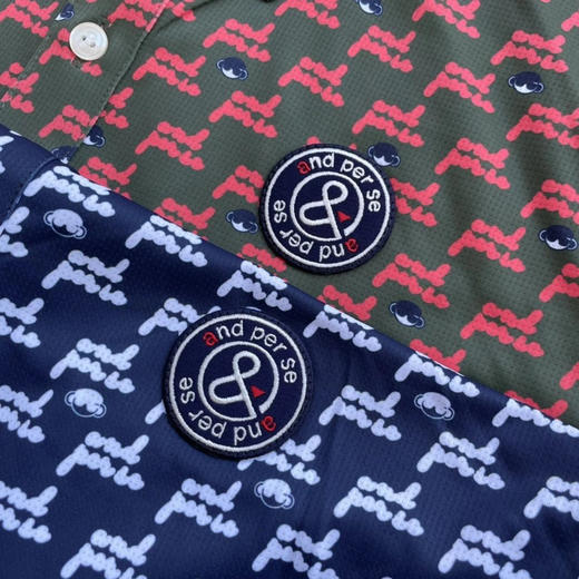 正品日单and per se 男款高尔夫长袖体恤。
深蓝色M L LL 绿红L LL 各几件
M 胸围104，L 胸围108，LL 胸围112 商品图4