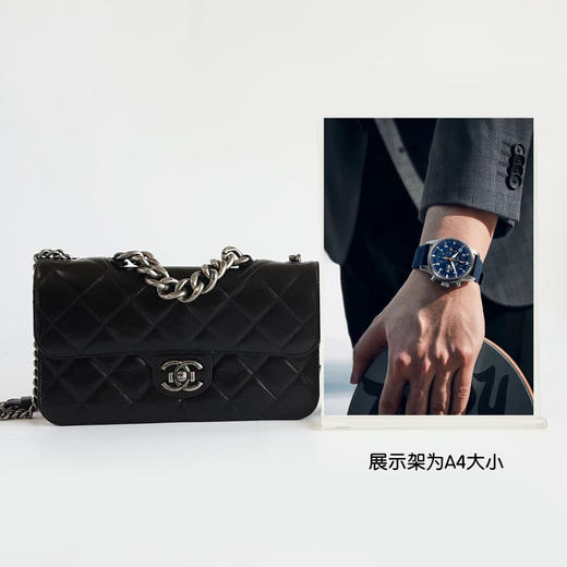 【95新】CHANEL香奈儿黑银油蜡皮孟买链条包单肩包180525AI03 现售价：15000 商品图12