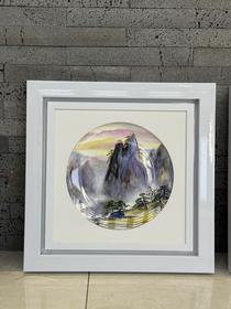 印象彩黄山霞映瓷板