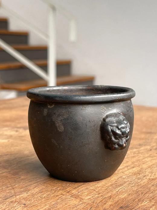 青铜兽耳缸形香炉，顺丰包邮 商品图1