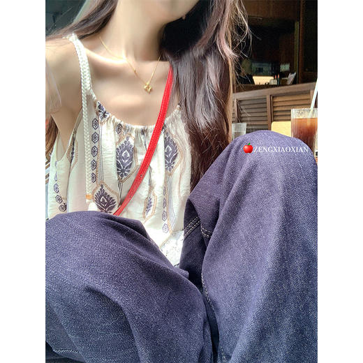 <曾小咸推荐>现货秒杀！卖完不补 ！微信打折价！双层花边拼接度假风吊带背心 日常159.99/件 立减70 秒杀89.99/件！！ 商品图3