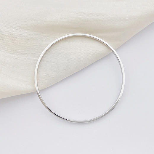 【限时8.8折】【线上铂金馆】PT950 #碎碎冰 【国际铂金协会】铂金空心固口碎碎冰手镯（面宽约2.2mm，厚约1.5mm）(BSZ00127)预售产品下单后不退款不退货不换货不补差价) 商品图2