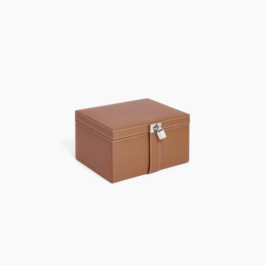 订购8周到｜LE TANNEUR-jewellery box-棕色 珠宝首饰盒（大号）［法国设计师］ 商品图0