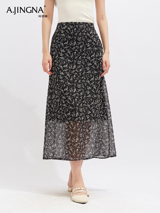 【清凉飘逸】阿菁娜夏日花开半身裙F30X213006 商品图0