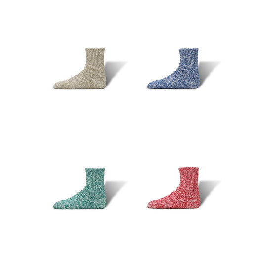 DECKA Textured Cotton Socks 日本制特殊纹理编织男女中筒袜 商品图0