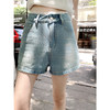 <曾小咸推荐>花边拼接牛仔短裤女夏季显瘦 商品缩略图0