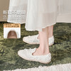 西遇一脚蹬渔夫鞋女新款夏季法式仙女风白色配裙子单鞋平底鞋V1056733 商品缩略图3