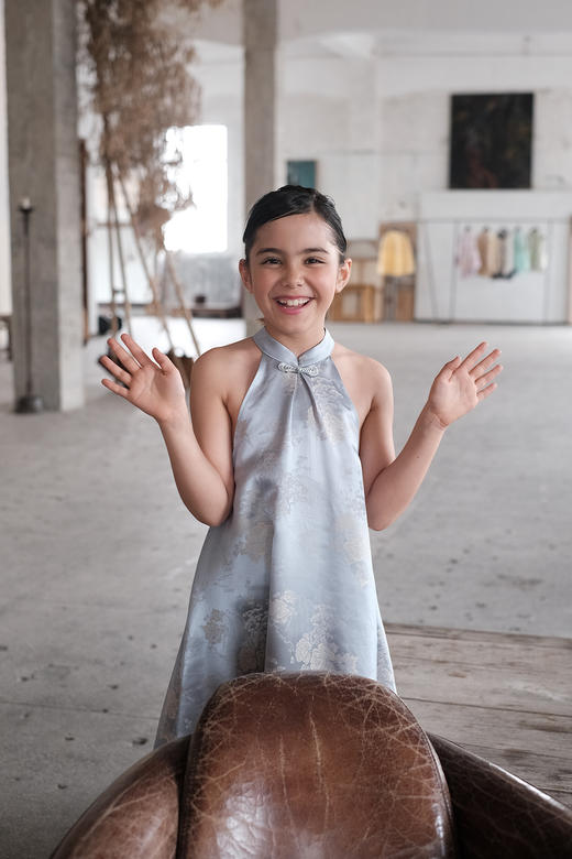 盛唐牡丹| Kids 仙山飞鹤真丝儿童女裙[特价品] 商品图1