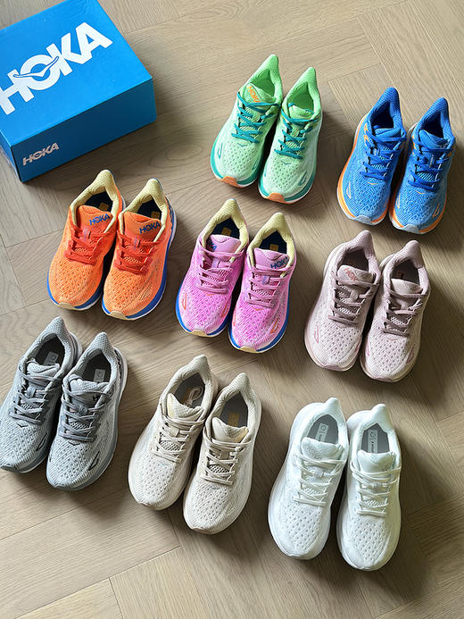 现货 THS-无 Hoka克里夫顿9  工程网布运动鞋 8色 QZ109 商品图2