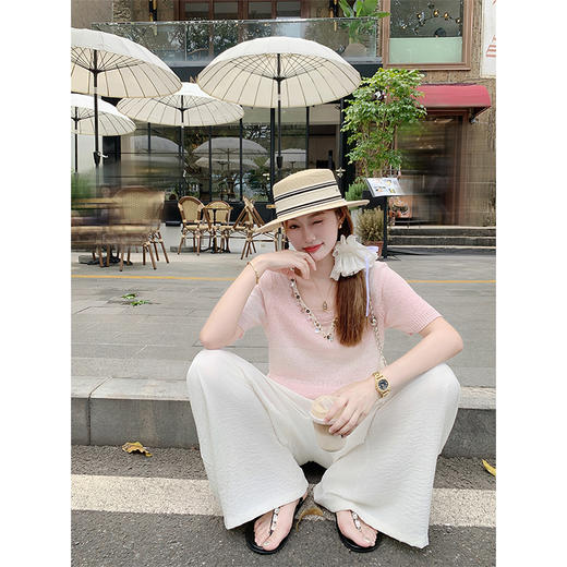 <曾小咸推荐>3.29现货秒杀 ！微信超特价！2色重工设计渐变针织T恤 日常149.99 立减70 秒杀79.99！！ 商品图4