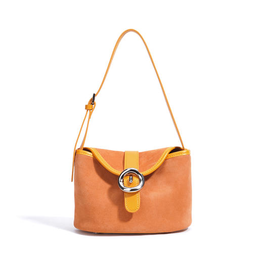 【预售3天】2025新款小众设计单肩包时尚简约拼色高级感独特薯条包斜挎包女包FD9959 商品图6