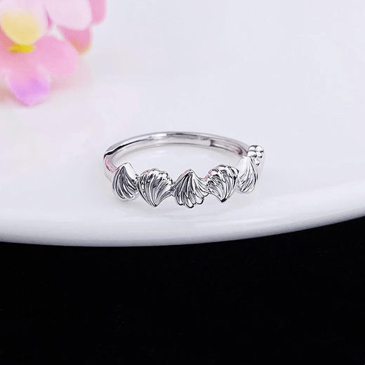 【限时8.8折】【线上铂金馆】PT950 海洋系列【国际铂金协会】铂金活口贝壳戒指(BJZ00152)预售产品下单后不退款不退货不换货不补差价) 商品图1