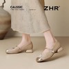 ZHR则则新中式玛丽珍鞋2025新款粗跟魔术贴气质单鞋时尚百搭女鞋 商品缩略图7