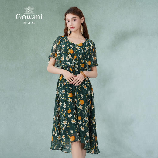 乔万尼真丝桑蚕丝连衣裙女新款夏季高端大牌重磅EF2E317 商品图1