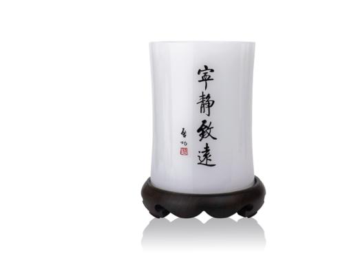 宁静致远笔筒（琉璃玉）122*160mm 商品图0