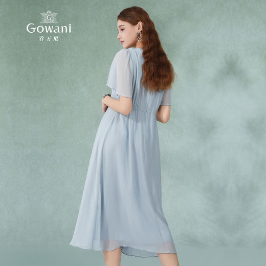 乔万尼新款桑蚕丝真丝连衣裙新品高档长裙EF2E337 商品图4