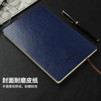 天章 （TANGO）高档25K商务皮面本笔记记事本经典办公日记会议记录本 肤感软面  100页 支持定制 商品图4