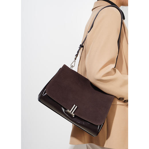 【预售3天】新款复古撞色单肩包女士通勤百搭大容量斜挎包女包腋下小方包F9675 商品图1