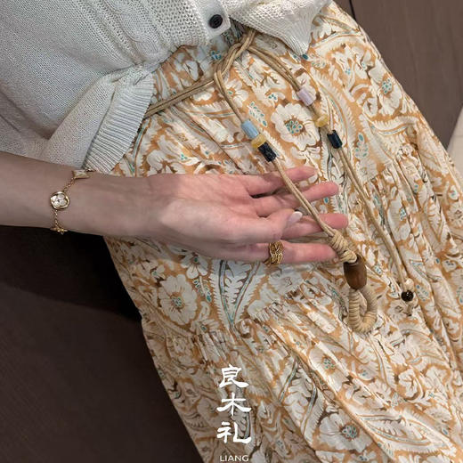【预售7天】良木礼印花半裙（腰带）（12165） 商品图2