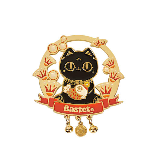 大英博物馆 巴斯特系列 财猫双全金属挂坠冰箱贴 商品图4