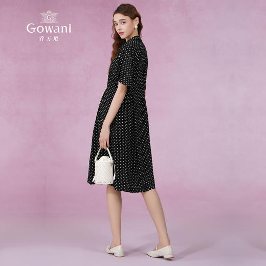 乔万尼真丝桑蚕丝连衣裙新款高档收腰EF2E395 商品图3