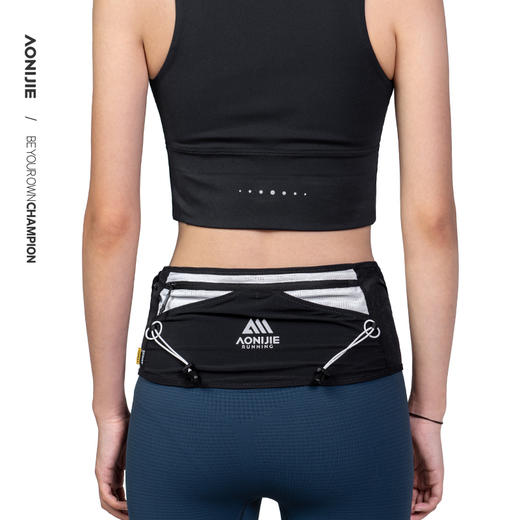 奥尼捷运动腰包多功能跑步手机包男女便携式腰包袋户外跑步骑行徒步腰带腰包含一个500ml软水壶 商品图6