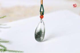 绿幽灵水晶吊坠  配精美挂绳