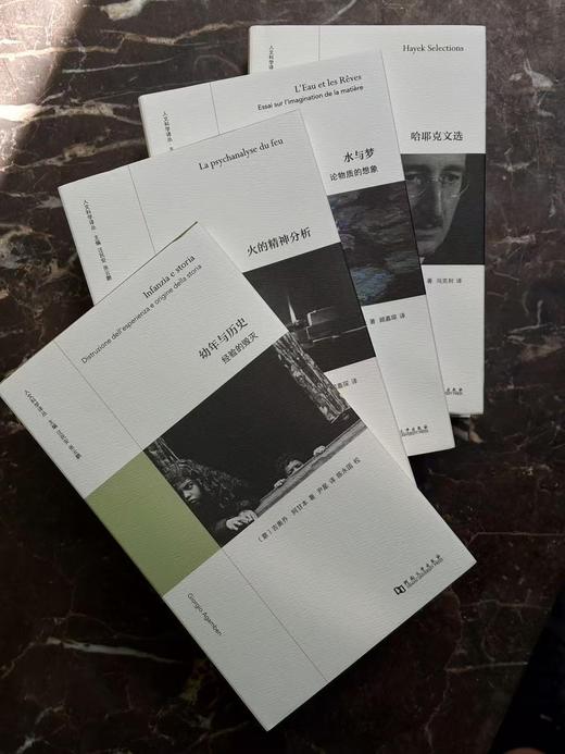 上河卓远·人文科学译丛《哈耶克文选》  《幼年与历史：经验的毁灭 》《水与梦：论物质的想象》 《火的精神分析》 河南大学出版社 商品图1