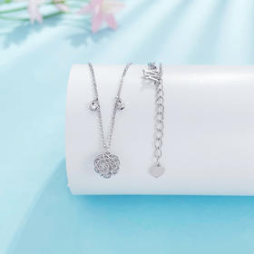 【限时8.8折】PT950 #绕线 #有求必应 【精品】铂金镂空调节玲珑珠金丝毛线珠套链(BFPTTL00063)预售产品下单后不退款不退货不换货不补差价)预售产品下单后不退款不退货不换货不补差价