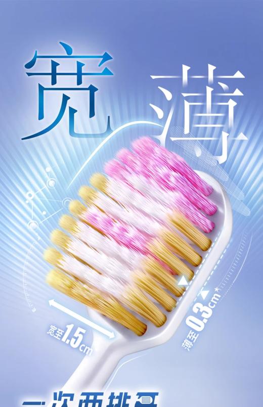 狮王_细齿洁_宽薄珍珠白牙刷_2支装 商品图1