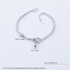 【限时8.8折】【线上铂金馆】PT950 【国际铂金协会 】铂金空心莲花吊饰幸运四叶草小蛮腰间蹦迪珠调节手链(BSL00205)预售产品下单后不退款不退货不换货不补差价) 商品缩略图4