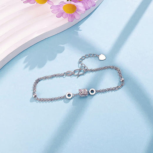 【限时8.8折】【线上铂金馆】PT950 【精品】铂金调节小蛮腰双层手链(BFPTSL00002)预售产品下单后不退款不退货不换货不补差价) 商品图1