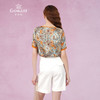 乔万尼重磅真丝衬衫女新款短袖复古设计EF2C362 商品缩略图4