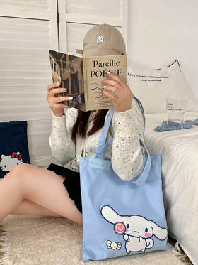 【YW】无忧购【甄选】三丽鸥正版卡通可爱库洛米牛仔帆布袋单肩手提购物袋BH-75082（截单后3-5天发货)