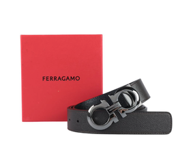 【新品到仓超惠秒】Salvatore Ferragamo 菲拉格慕 男士经典马蹄扣真皮腰带12400