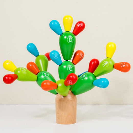 【早教拼插积木玩具】培养宝宝手眼协调能力。六一礼物仙人掌拼插，创意十足-QQ 商品图3