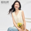 熙世界法式V领蕾丝背心女夏2025新款高级感刺绣外穿无袖马甲上衣 商品缩略图0