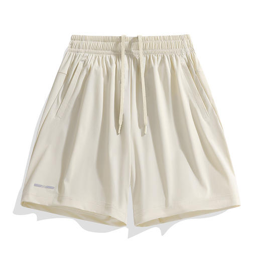 百媚生 冰丝运动短裤女季大码速干五分裤25101 商品图3