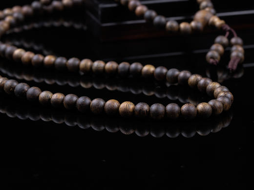XY0361天然沉香108佛珠手链项链 商品图4