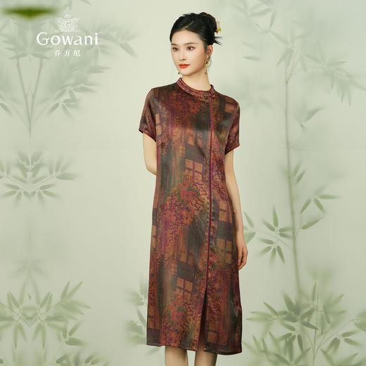 乔万尼大牌真丝连衣裙高端夏季新款19mm珍珠缎EF2E345 商品图2