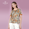 乔万尼重磅真丝衬衫女新款短袖复古设计EF2C362 商品缩略图1