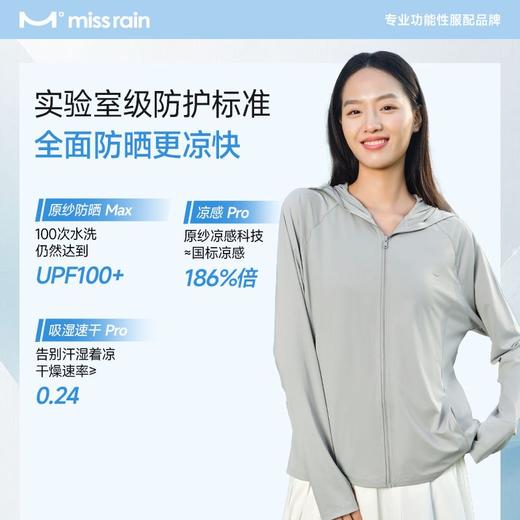 miss rain觅雨 成人新氧宽松防晒衣(赠成人防晒墨镜+防晒口罩) 商品图6